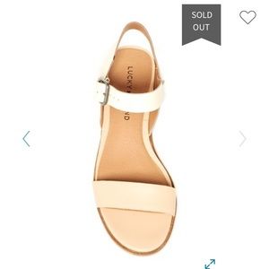 Lucky brand Block heel sandal sz 9